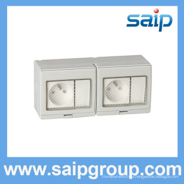 2014 Saip IP55 el nuevo interruptor y enchufe de pared a prueba de agua 20A 110-250V SP-2FRS 2 PLUG
